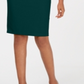 Calvin Klein Women's One Shoulder Solid Sheath Dress Green Size 12