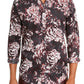 INC International Concepts Men's Paisley Floral Shirt Black Size XX-Large