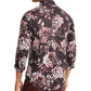 INC International Concepts Men's Paisley Floral Shirt Black Size XX-Large