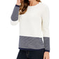Charter Club Women's Ribbed Sweater White Size Petite Small
