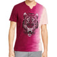INC International Concepts Men's T-Shirt Magenta Graphic Ombre Split Neck Tee Purple Size X-Large