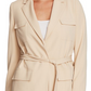 Vince Camuto Women's Belted Safari Blazer Beige Size Large