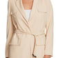 Vince Camuto Women's Belted Safari Blazer Beige Size Large
