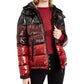 GUESS Women's Gina Ombre Puffer Coat Black Size L