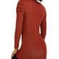 INC International Concepts Women's Ruched Shine V Neck Top Red Size X-Small