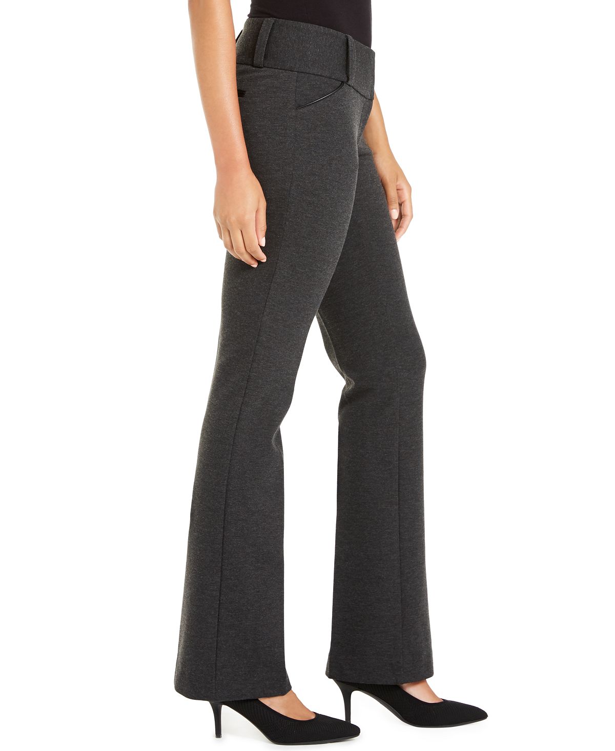 Alfani Women's Wide Leg Casual Trouser Pants Gray Size 2
