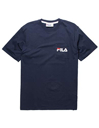 Fila Men's Curtis Logo Pocket T-Shirt Blue Size Medium