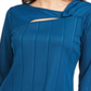Alfani Women's Solid Twist Neck Top Blue Size Petite L