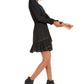 INC International Concepts Women's Studded Smocked Dress Black Size PP