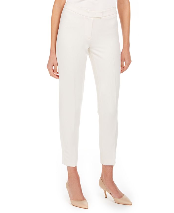 Anne Klein Women's Straight Leg Dress Pants White Size 14