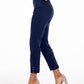 NY Collection Women's Straight Leg Pull on Pants Blue Size Petite XL-
