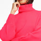 Bar III Women's Cropped Turtleneck Sweater Pink Size XXS