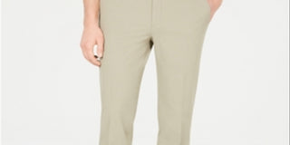 Calvin Klein Men's Slim Fit Tech Suit Pants Beige Size 38X30