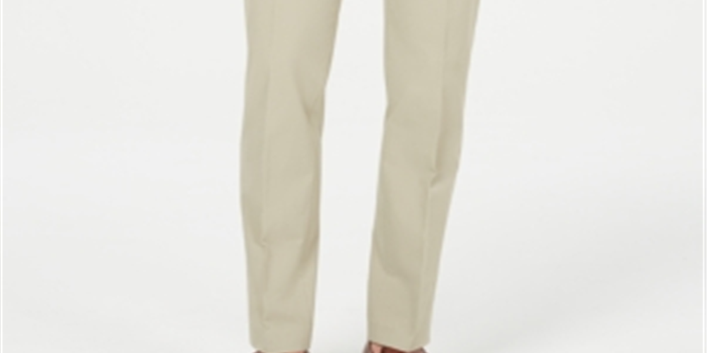 Calvin Klein Men's Slim Fit Tech Suit Pants Beige Size 38X30