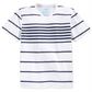 American Rag Men's Highlight Stripe V Neck T-Shirt Blue Size X-Small