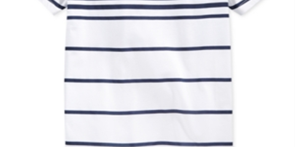American Rag Men's Highlight Stripe V Neck T-Shirt Blue Size X-Small