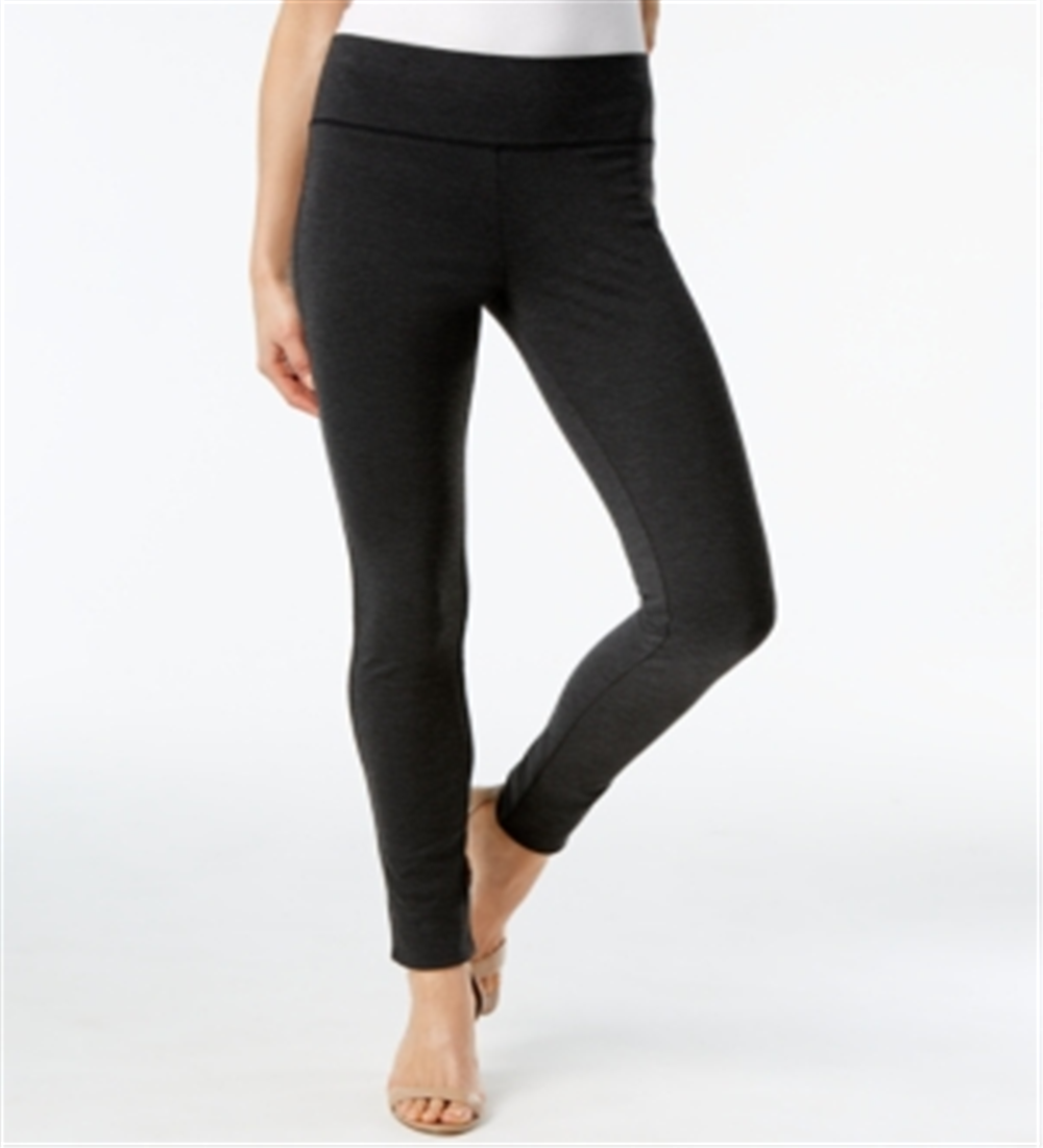INC International Concepts Women's Seamless Leggings Gray Size 4 Petite