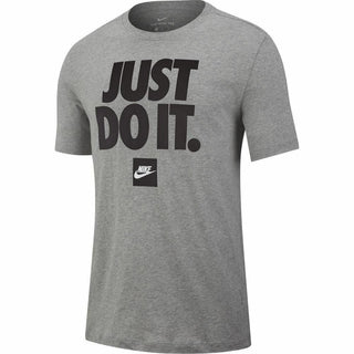 Nike Men's Sportswear Just Do It T-Shirt Gray Size Large