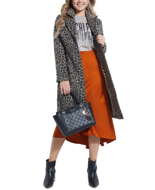 Guess Women's Reckless Drip Easy Fit Graphic T-Shirt Gray Size Large