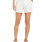 Style & Co Women's Lemon Print Shorts White Size 8