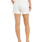 Style & Co Women's Lemon Print Shorts White Size 8