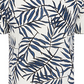 American Rag Men's Leaf Lines V Neck T-Shirt -Blue Size Medium