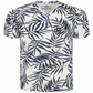 American Rag Men's Leaf Lines V Neck T-Shirt -Blue Size Medium