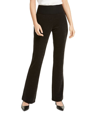 Alfani Women's Pull on Shimmer Pants Black Size Small