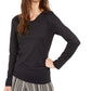 Alfani Women's Scoop Neck Solid Top Black Size XX-Large
