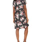 Karen Scott Women's Bali Bliss Printed Dress Black Size Small