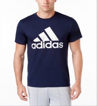 Adidas Men's Badge of Sport T-Shirt Blue Size Medium