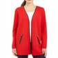 Charter Club Women's Overcoat Jacket Red Size Petite X-Large