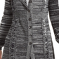 Style & Co Women's Marled Cable Knit Hooded Cardigan Black Size XL
