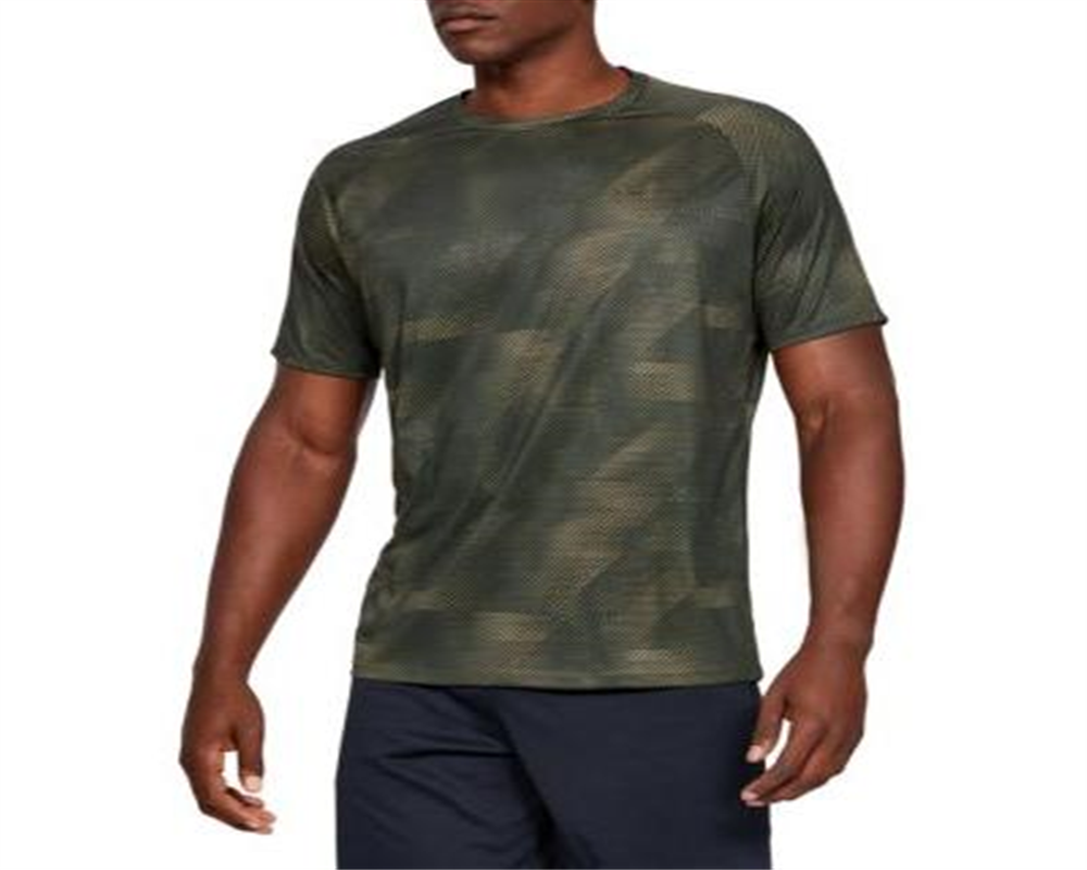 Under Armour Men's Athletic Performance Tops Green Size Medium
