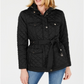Michael Kors Women's Belted Quilted Coat Black Size X-Small