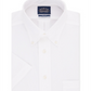 Eagle Men's Classic Regular Fit Non Iron Flex Collar Solid Short Sleeve Dress Shirt White Size 15