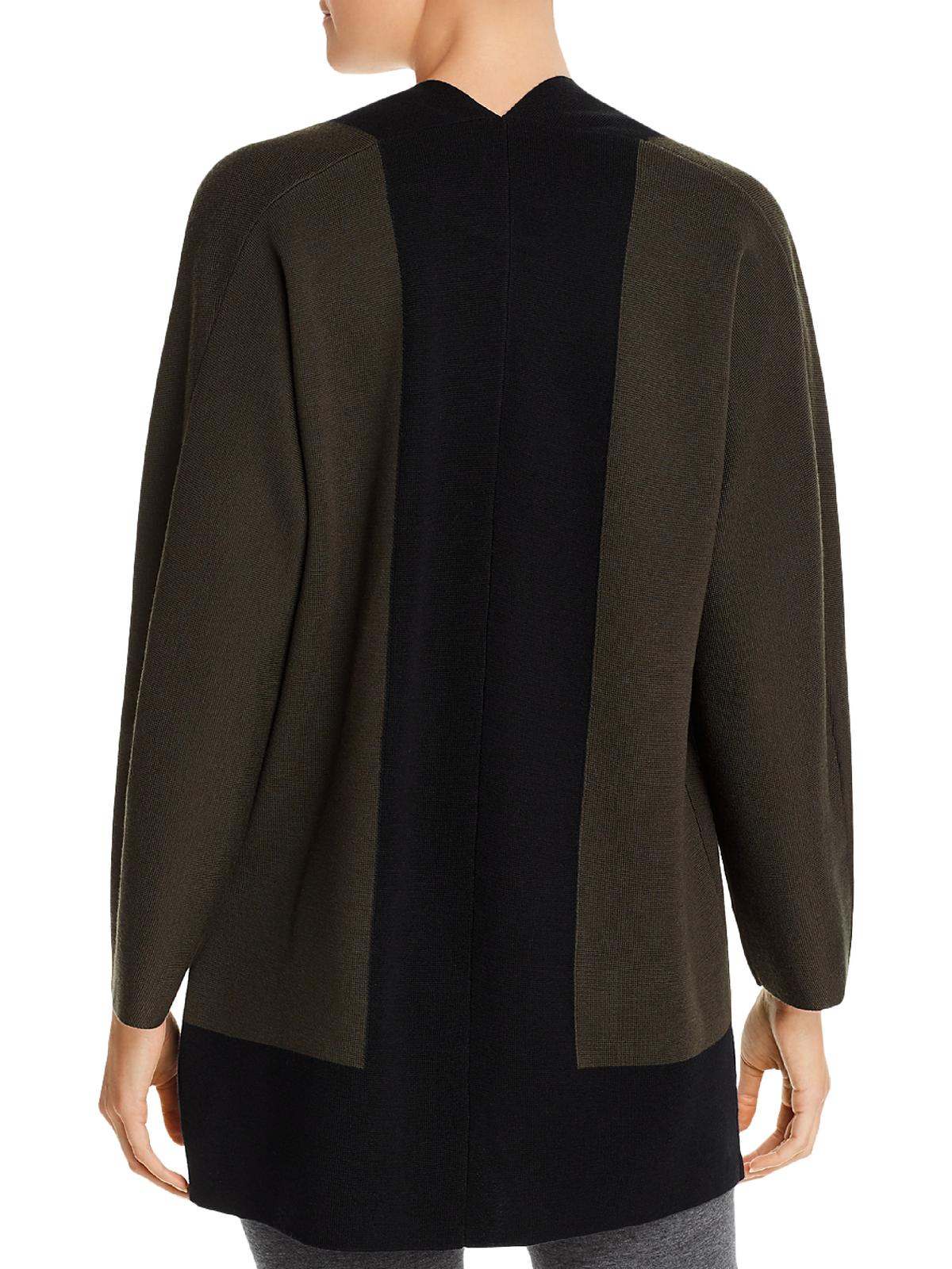 Eileen Fisher Women's Merino Wool Kimono Cardigan Sweater Green Size X-Large