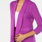 Alfani Women's Open Knit Linen Blend Cardigan Purple Size XX-Large