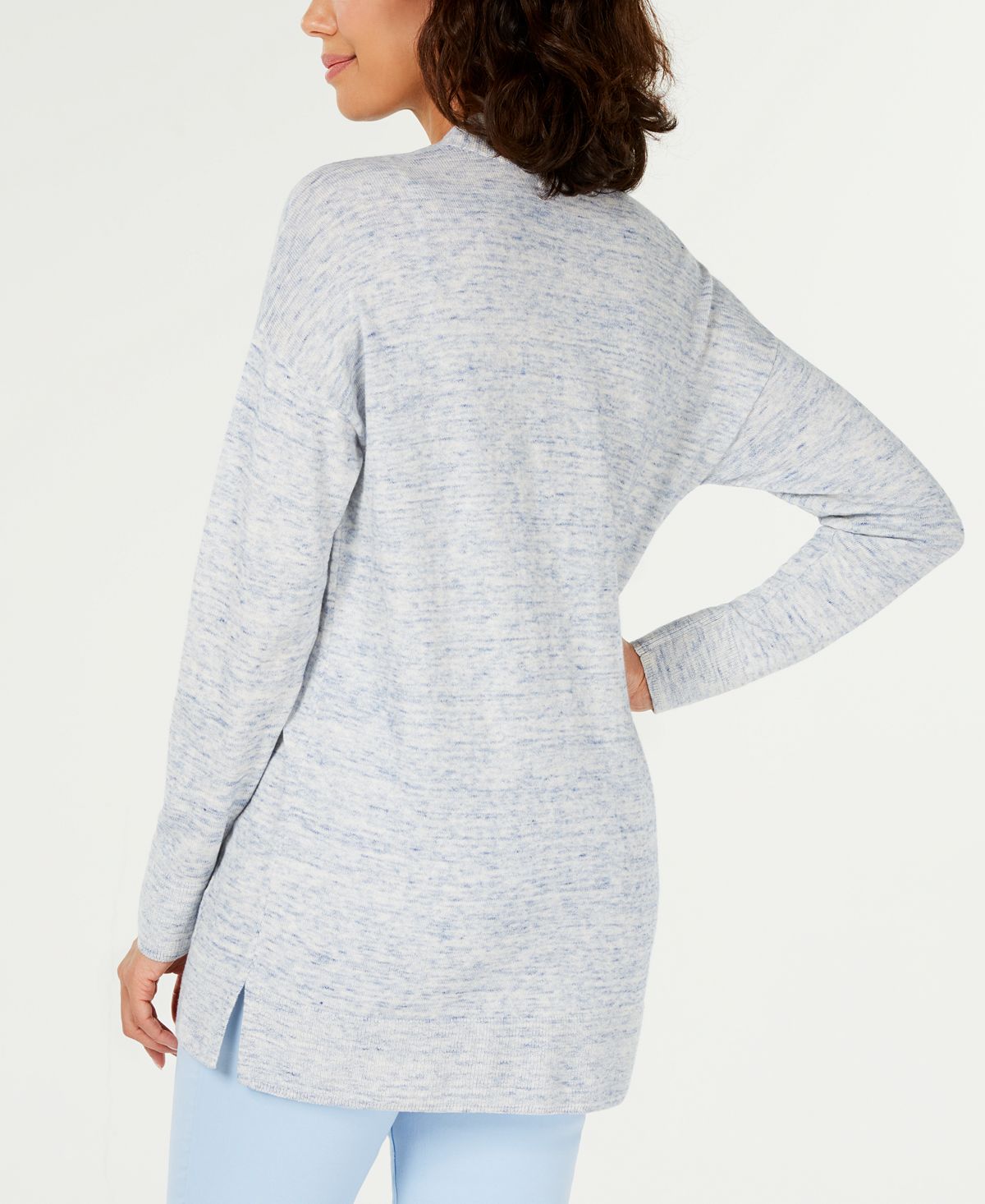 Charter Club Women's Long Sleeve Top Blue Size XX-Large