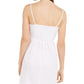 Planet Gold Women's Spaghetti Strap Short Sheath Dress White Size Small