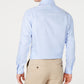 Tasso Elba Men's Collared Classic Fit Non Iron Dress Shirt Blue Size 32X33