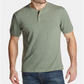 Weatherproof Vintage Men's Henley T-Shirt Green Size XXX-Large