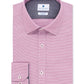 Ryan Seacrest Distinction Men's Ultimate Slim Fit Non Iron Performance Stretch Dobby Check Dress Shirt Pink Size 15.5X32-33