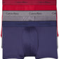 Calvin Klein Men's 3 Pack Logo Boxer Briefs Underwear Red Size X-Large