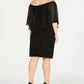 JM Collection Women's Convertible Sheath Dress Black Size 1X
