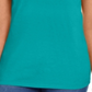Karen Scott Women's Cotton Scalloped Neck T-Shirt Green Size Medium