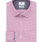 Ryan Seacrest Distinction Men's Ultimate Slim Fit Non Iron Performance Stretch Dobby Check Dress Shirt Pink Size 16.5X34-35