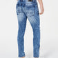 INC International Concepts Men's Stockholm Denim Distressed Skinny Jeans Blue Size 36W