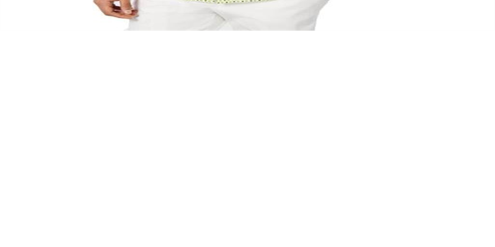 Club Room Men's Woven Printed Button Down Shirt Green Size Large