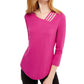 INC International Concepts Women's Cutout Detail Top Pink Size XX-Large